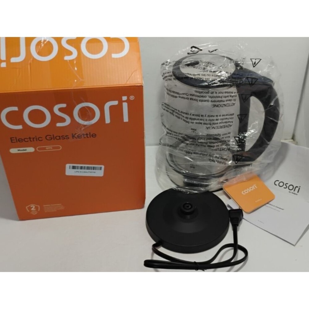 COSORI 7 Cup Electric Glass Kettle Water Boiler G173 Stainless Steel NEW